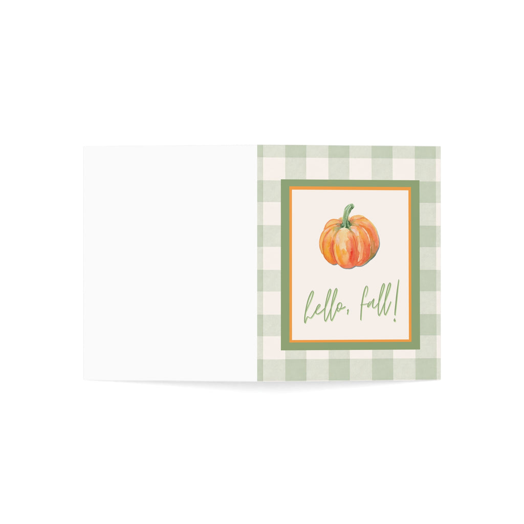 “Hello, Fall!” Pumpkin Greeting Card